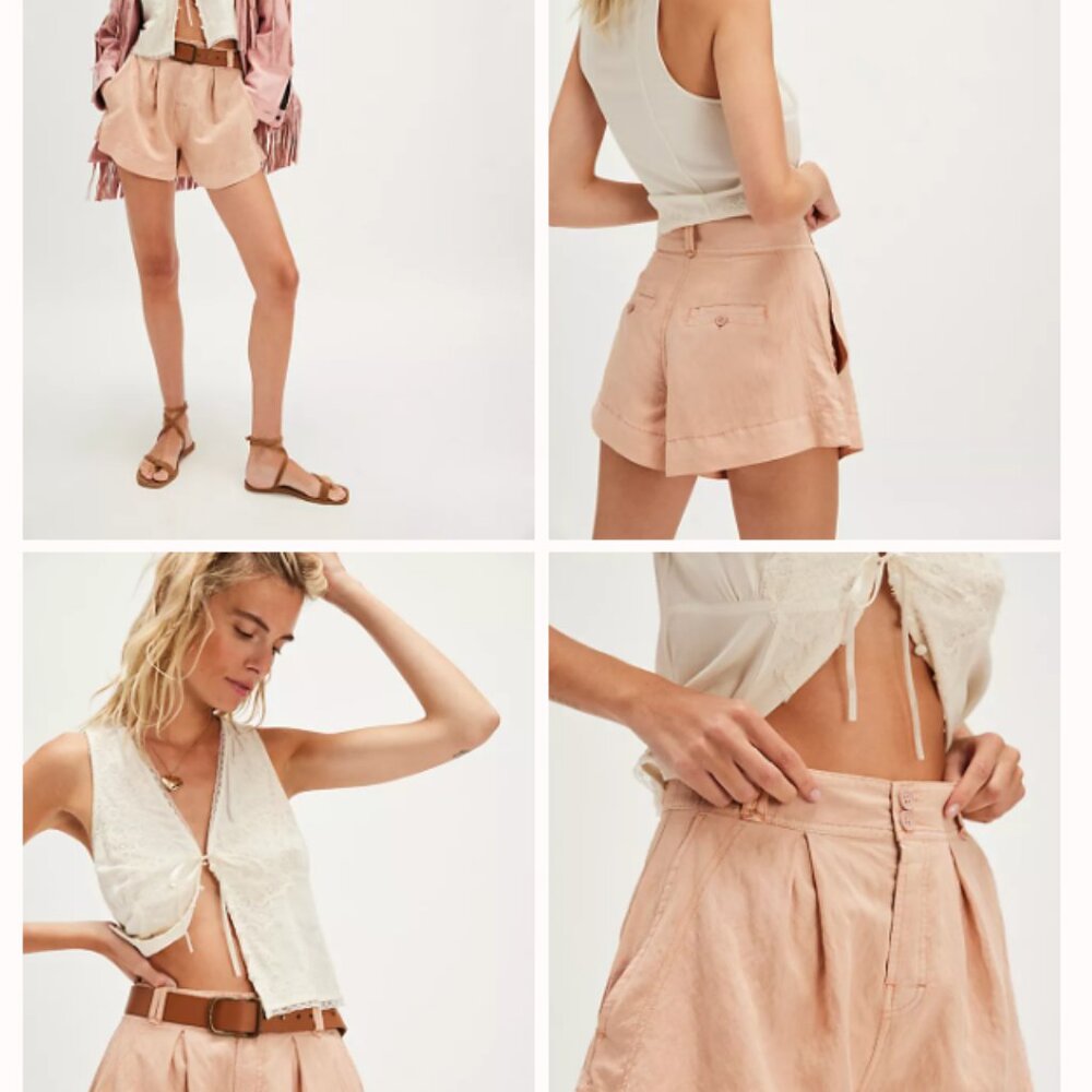 Free People Marina Trouser Shorts NWT Size 2 - Picture 6 of 9